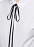 Detail View - Click To Enlarge - THEORY - 'Anesha' ribbon neck tie cotton shirt