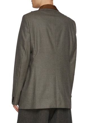 Back View - Click To Enlarge - KOLOR - Layered Shawl Lapel Wool Blend Blazer