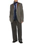 Figure View - Click To Enlarge - KOLOR - Layered Shawl Lapel Wool Blend Blazer