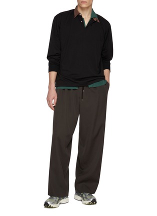 Figure View - Click To Enlarge - KOLOR - Contrast Collar Sweater