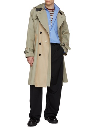 Figure View - Click To Enlarge - KOLOR - Breakaway Layered Collar Shirt