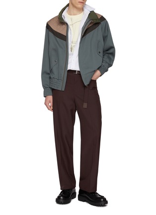 Figure View - Click To Enlarge - KOLOR - Layered Breakaway Collar Shirt