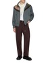 Figure View - Click To Enlarge - KOLOR - Layered Breakaway Collar Shirt