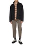Figure View - Click To Enlarge - KOLOR - High Neck Zip Up Wool Jacket
