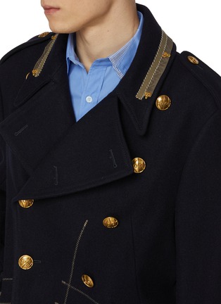  - KOLOR - Double Breasted Wool Blend Coat Jacket