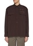 Main View - Click To Enlarge - KOLOR - Ribbon Embellished Pocket Shirt