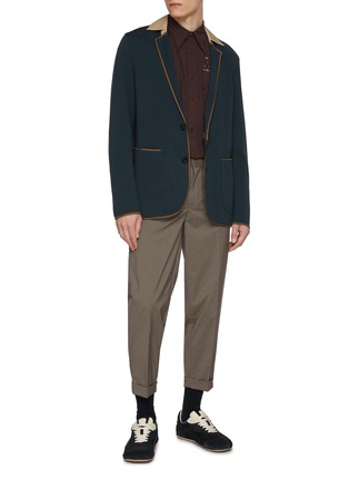 Figure View - Click To Enlarge - KOLOR - Ribbon Embellished Pocket Shirt