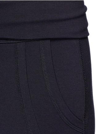 Detail View - Click To Enlarge - ALALA - Rolldown waist drawstring French terry sweatpants