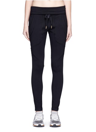 Main View - Click To Enlarge - ALALA - Rolldown waist drawstring French terry sweatpants
