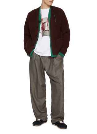 Figure View - Click To Enlarge - KOLOR - Traced Gangster Cotton T-shirt