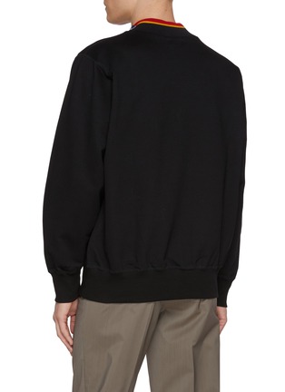 Back View - Click To Enlarge - KOLOR - Double Collar Cotton Sweatshirt