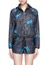 Main View - Click To Enlarge - ALALA - 'Bolt Stripe' print cropped zip jacket