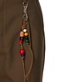  - SONG FOR THE MUTE - Pleated Flower Embroidered Cotton Wool Chambre Gabardine Pants