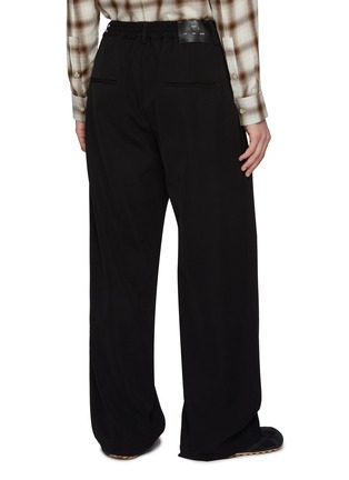 Back View - Click To Enlarge - SONG FOR THE MUTE - Relaxed Bead Rope Gabardine Lounge Pants