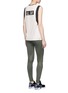 Figure View - Click To Enlarge - ALALA - 'Cutaway' dropped armhole jersey tank top