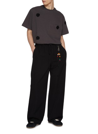 Figure View - Click To Enlarge - SONG FOR THE MUTE - Soft Roots Daisy Appliqué Cotton Jersey T-Shirt