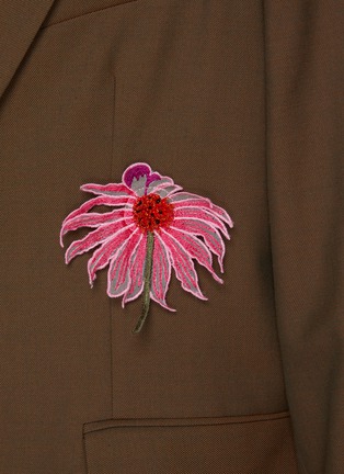  - SONG FOR THE MUTE - Chabmere  Floral Square Gabardine Blazer