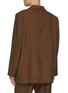Back View - Click To Enlarge - SONG FOR THE MUTE - Chabmere  Floral Square Gabardine Blazer