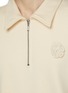  - SONG FOR THE MUTE - Daisy Crochet Quarter Zipped Soft Terry Cotton Pullover