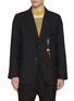 Main View - Click To Enlarge - SONG FOR THE MUTE - Beaded Rope Gabardine Blazer