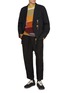 Figure View - Click To Enlarge - SONG FOR THE MUTE - Beaded Rope Gabardine Blazer