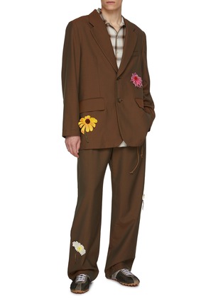 Figure View - Click To Enlarge - SONG FOR THE MUTE - Ombre Shadow Chequered Shirt