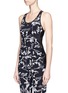 Front View - Click To Enlarge - 72993 - 'Triad' mesh back camouflage jacquard sports tank top