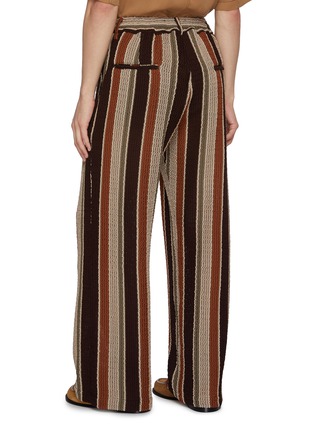 Back View - Click To Enlarge - SONG FOR THE MUTE - Nomad Crochet Striped Lounge Pant