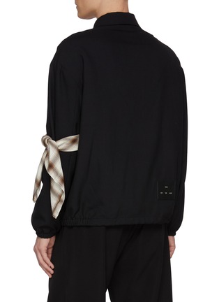 Back View - Click To Enlarge - SONG FOR THE MUTE - Bandana Cotton Gabrdine Coach Jacket