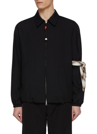 Main View - Click To Enlarge - SONG FOR THE MUTE - Bandana Cotton Gabrdine Coach Jacket