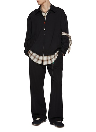 Figure View - Click To Enlarge - SONG FOR THE MUTE - Bandana Cotton Gabrdine Coach Jacket