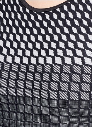 Detail View - Click To Enlarge - 72993 - 'Submerge' grid jacquard performance tank top