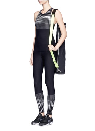 Figure View - Click To Enlarge - 72993 - 'Submerge' grid jacquard performance tank top