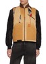 KHOKI Vintage Effect Patchwork Cotton Vest KHOKI Vintage Effect Patchwork Cotton Vest