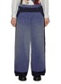 KHOKI Vintage Effect Patchwork Cotton Wool Pants