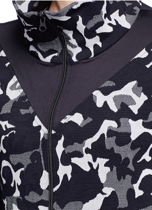 Detail View - Click To Enlarge - 72993 - 'Emblem' camouflage jacquard zip jacket