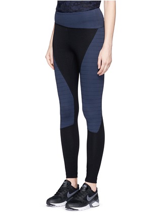 Front View - Click To Enlarge - 72993 - 'Pretender' panelled performance leggings