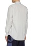 Back View - Click To Enlarge - KHOKI - Striped Appliqué Cotton Shirt