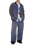 Figure View - Click To Enlarge - KHOKI - Striped Appliqué Cotton Shirt