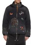 KHOKI Vintage Effect Embroidered Animal Cotton Puffer Jacket KHOKI Vintage Effect Embroidered Animal Cotton Puffer Jacket