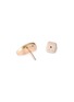 Detail View - Click To Enlarge - VHERNIER - Endless Yellow Gold White Gold Stud Earrings