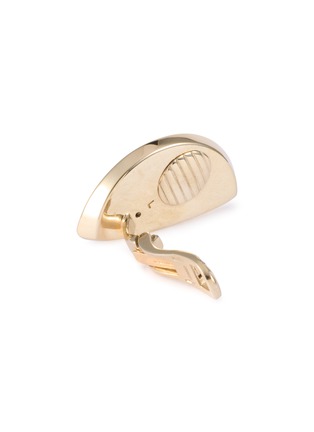 Detail View - Click To Enlarge - VHERNIER - Eclisse Medio Yellow Gold White Gold Diamond Clip Earrings