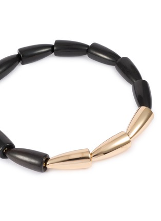 Detail View - Click To Enlarge - VHERNIER - Calla 18K Rose Gold Ebony Necklace