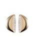 VHERNIER Endless Yellow Gold White Gold Diamond Stud Earrings