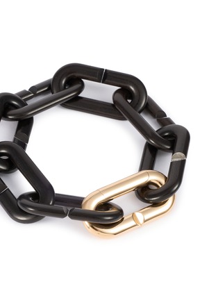 Detail View - Click To Enlarge - VHERNIER - Mon Jeu 18K Rose Gold Ebony Chain Bracelet