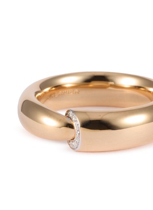 Detail View - Click To Enlarge - VHERNIER - Calla The One 18K Rose Gold Diamond Ring — EU 54