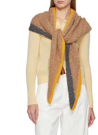 Figure View - Click To Enlarge - MAPOÉSIE - Asta  Alpaca Blend Triangle Scarf