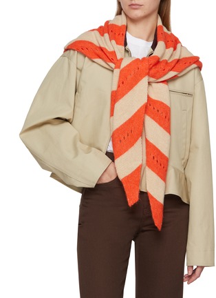 Figure View - Click To Enlarge - MAPOÉSIE - Orla Alpaca Blend Triangle Scarf