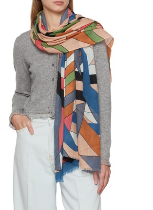 Figure View - Click To Enlarge - MAPOÉSIE - Infini Wool Silk Scarf