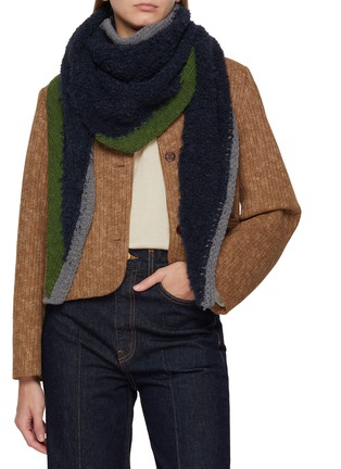 Figure View - Click To Enlarge - MAPOÉSIE - Asta  Alpaca Blend Triangle Scarf